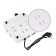 Electric tile KitFort KT-175, 1000 watts, 1 burner, white