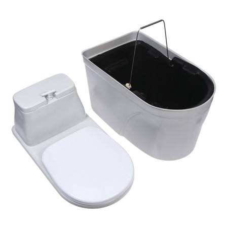 Torpyannaya dry closet, 40 liters, with a bucket, peat, ventilation and drainage, "compact elite d"-7