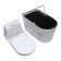 Torpyannaya dry closet, 40 liters, with a bucket, peat, ventilation and drainage, "compact elite d"