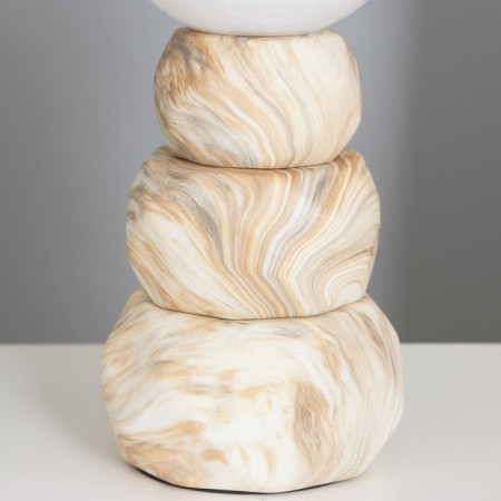 Amani desktop lamp 1x40W E14 beige 11.5x11.5x28cm-3
