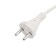 Extension cord Proconnect Standard Roulette 3 m, 3 nests, 2x0.75 mm², b/s, white