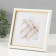 Photo frame Plastic "Mira" 15x15 cm, 636461-3, white with gold (plastic screen)