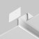 Decorative white plug-2 pcs for the profile Alm-11681-PL-W-2M