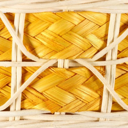 A set of wicker baskets from 3: D20 H 8/27; D17 H 7 H 25; D13 H 6 H 21 cm. (Ratan)-5