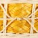 A set of wicker baskets from 3: D20 H 8/27; D17 H 7 H 25; D13 H 6 H 21 cm. (Ratan)