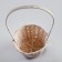Wicker basket, bamboo, white, (cylinder)