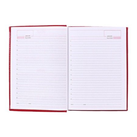Deliciper of Leduced A5, 160 sheets of Nebraska, perforation of corners, red-16