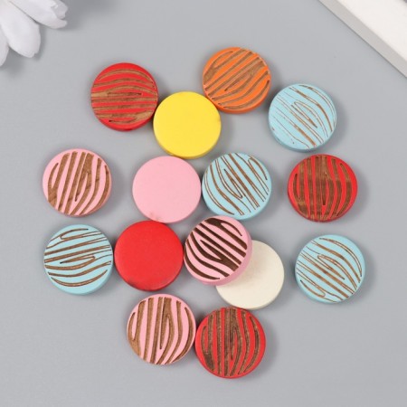 Busina for creativity tree "Color with zebra coloring" MIX 2x2x0.3 cm