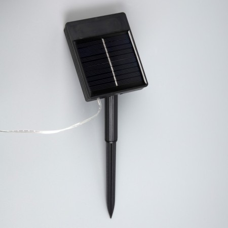 Garland "Curtain" 2 x 1.5 m, IP44, transparent thread, 280 LED, glow of multi, 8 modes, solar battery-3