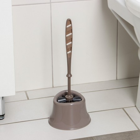 Black for the toilet with a stand "Capri", 14 × 12.5 × 37 cm, brown color