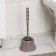 Black for the toilet with a stand "Capri", 14 × 12.5 × 37 cm, brown color