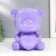 Pigpine Plastic "Bear with Heart" Lilac 14.5x14x17 cm