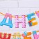 Garland on the tape "Happy Birthday!", Sweets, dl. 2550 cm., 200 g/sq.m