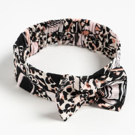 Set for the Ethel Leopard sauna Pareo with a bow+towel 80x150 cm+dressing, 100% HL-12