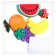 Decor silicone "Fruits" set of 5 pcs., Glue pads