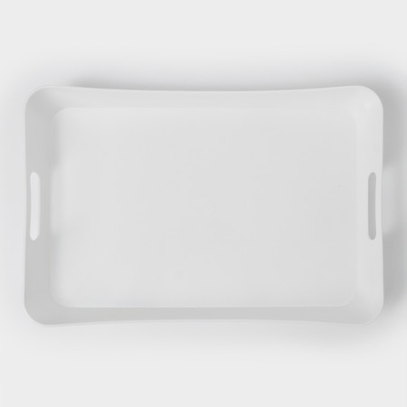 Tray with handles "Rondo", 42.2 × 28.2 × 5.2 cm, white color-2