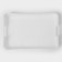 Tray with handles "Rondo", 42.2 × 28.2 × 5.2 cm, white color
