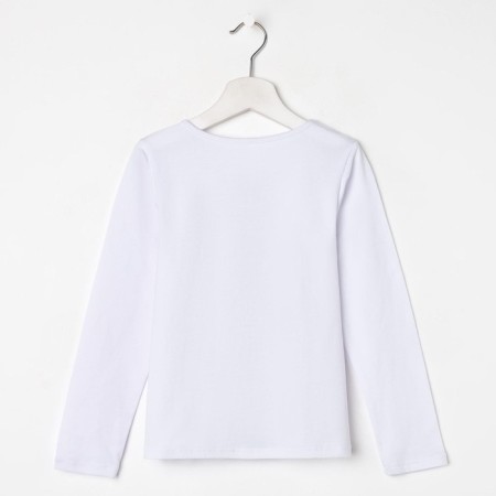 School blouse for a girl, white color, height 122 cm-5