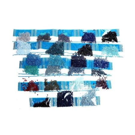Diamond mosaic on a subframe with a full filling "Mayak", 20 x 30 cm-2