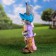 Garden figure "Hare with Zaichikha" 13x23x48cm