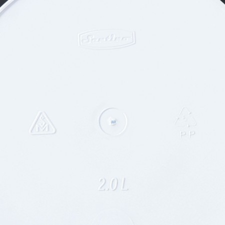 Kashpo for flowers with an insert "Arte", 2 l, white-black color-5
