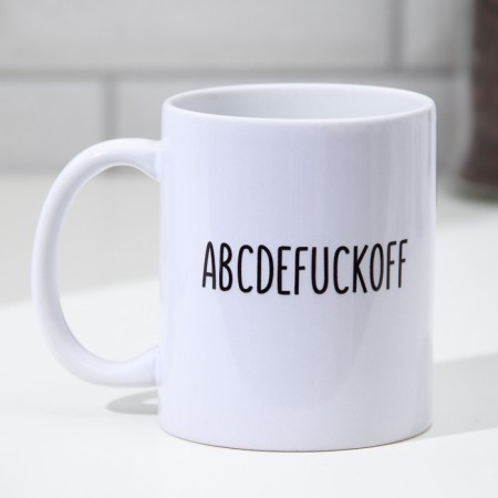 ABCDEFUKOFF mug, 300 ml