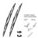 Wiper brush 330 mm 13 "frame, 2 pcs 4 adapters Airline AWB-K-330K