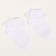 Baby socks with lace, white color, size 16-18