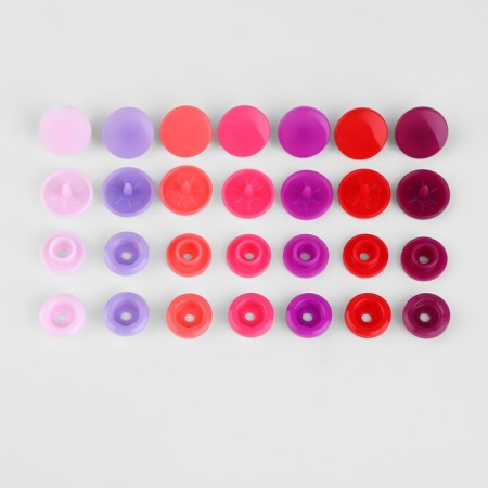 Plastic buttons, d = 12 mm, 240 pcs, in the organizer, colorful color-2