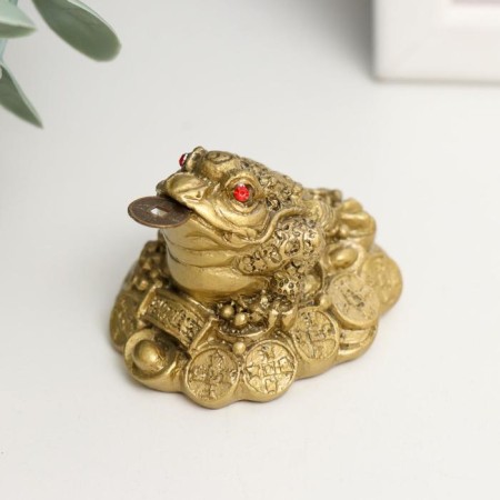 NECKE Polystone for bronze "Zhabas with a coin" 4.5x4x4x4 cm