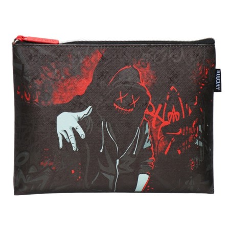 Folder for notebooks A5, 245 x 200 x 10 mm, lightning from above, leather, de Vente Hoodie Man, for boys