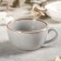 Tea Grey tea cup, 250 ml, porcelain, dark gray color