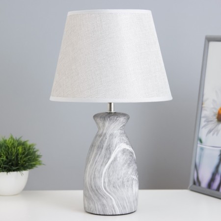 Lena table lamp E14 40W gray 22.5x22.5x37 cm Risalux