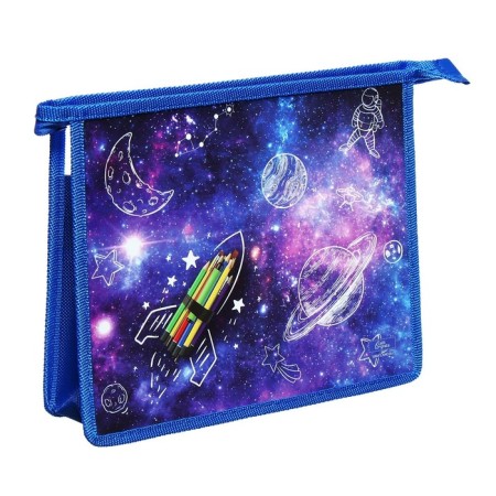 Folder for notebooks A5, 230 x 190 x 50 mm, lightning from above, plastic, calligrata "rocket"-2