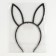 Carnival rim ears Bunny, black color