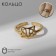 The ring "Fox" is the edge, the color is gold, dimensionless
