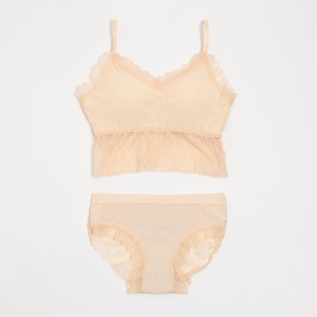 Female set (top, panties) Milk color, size 42-44-3