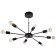 Chandelier 80008/8 8x40W E27 Black 90x73x28cm