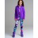 Thermal complex for girls: trousers, sweatshirt, height 140 cm