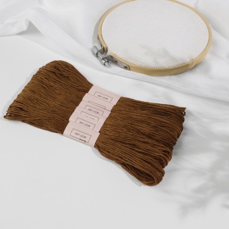 Set of threads Muline No. 433, 8 ± 1 m, 6 pcs, brown color-1