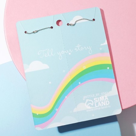 Kulons "Demetrines" Unicorns rainbow, colored in silver, 45 cm-1