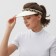 Feminine visor minaku "Leopard" Milk color, river 56-58