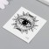 Tattoo on the body Black Esoteric. Eye 6x6 cm