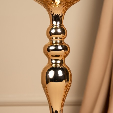Summary Metal for 1 candle "Richard" Color Gold 12.5 x 12.5 x 37.5 cm-10