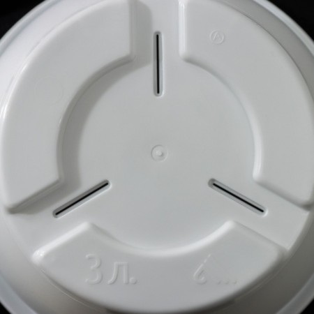 Pot with the pallet "Athena", 3 l, the color is white-3