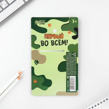 Gift set: notebook, pencils (2 pcs) and icon "young hero"-10