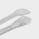Forceps kitchen shares "brightness", 201 steel, 28.5 × 4.5 cm, red color