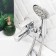 BUNE BOOOU B8215-3EH bath, pour 120 mm, shower set, brass, chrome