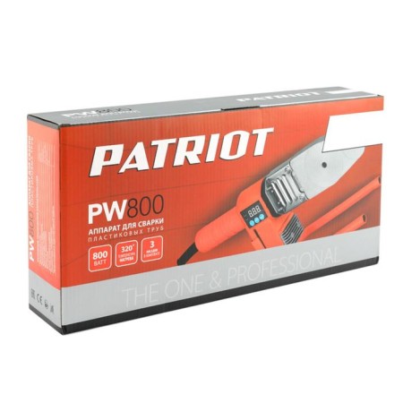 Welding for welding plastic pipes Patriot PW800, 800 V, 100-320 °, 20/25/32 mm, LCD display-8