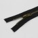 Metal zipper, No. 3, non -proceeding, automatic castle, 18 cm, black color/antique